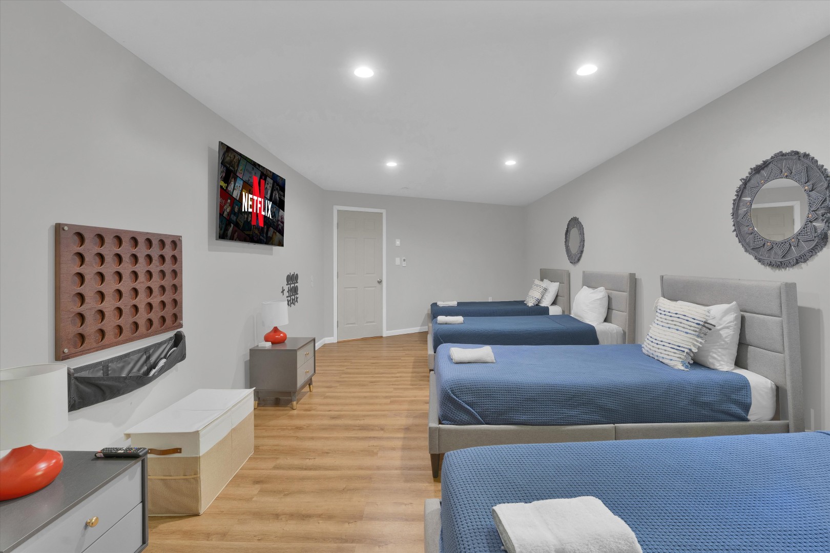 Drift off to peaceful sleep in your own cozy beds, each with crisp linens and plenty of room to unwind at the end of the day.