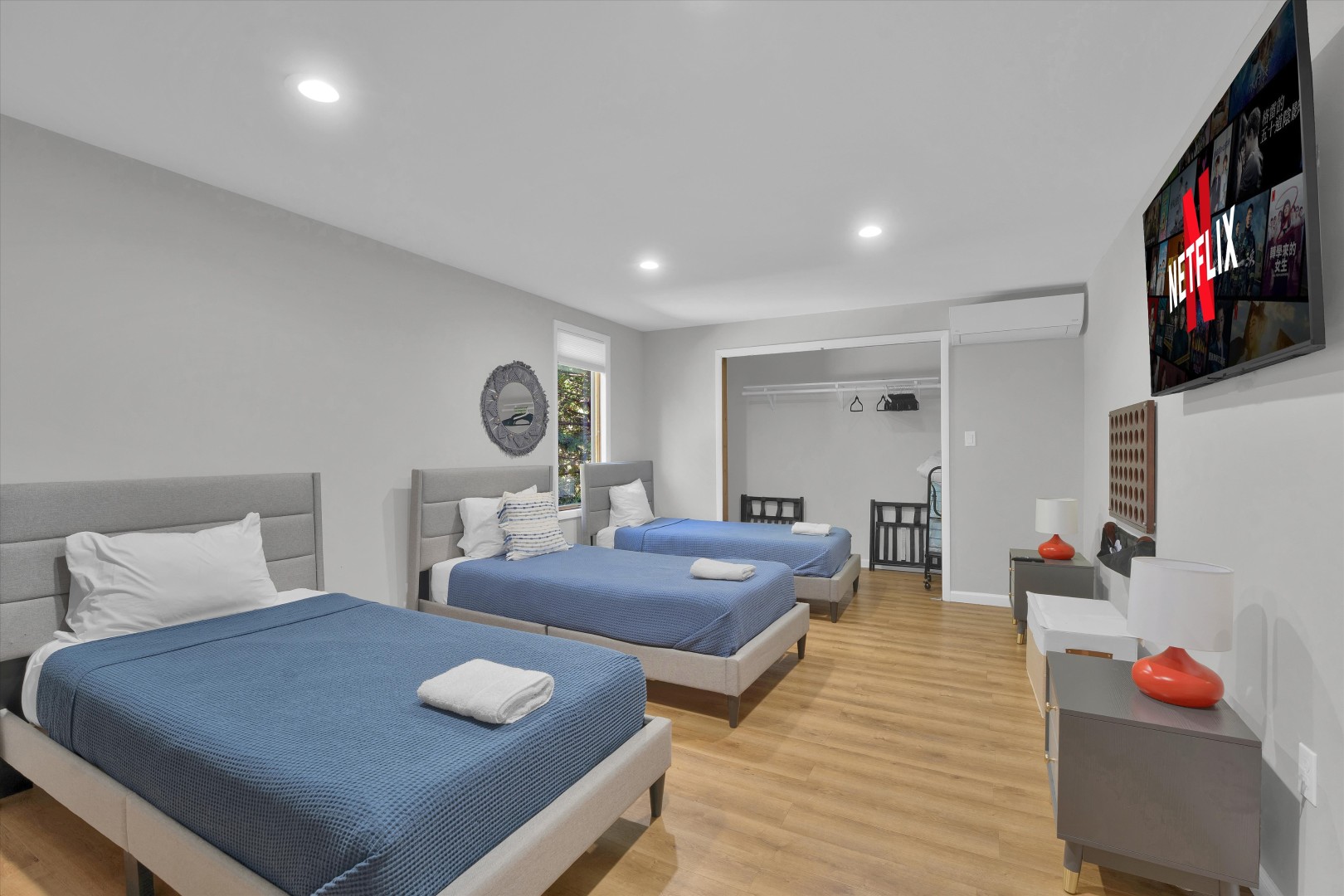 Drift off to peaceful sleep in your own cozy beds, each with crisp linens and plenty of room to unwind at the end of the day.