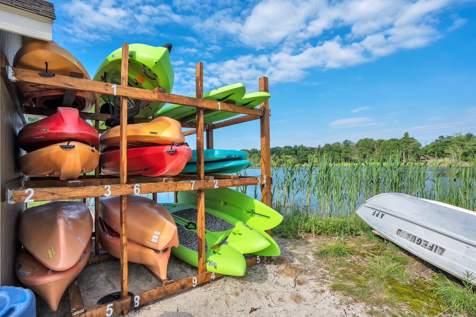 Grab a kayak or canoe and hit the water for a day of sun, splash, and lake exploration.